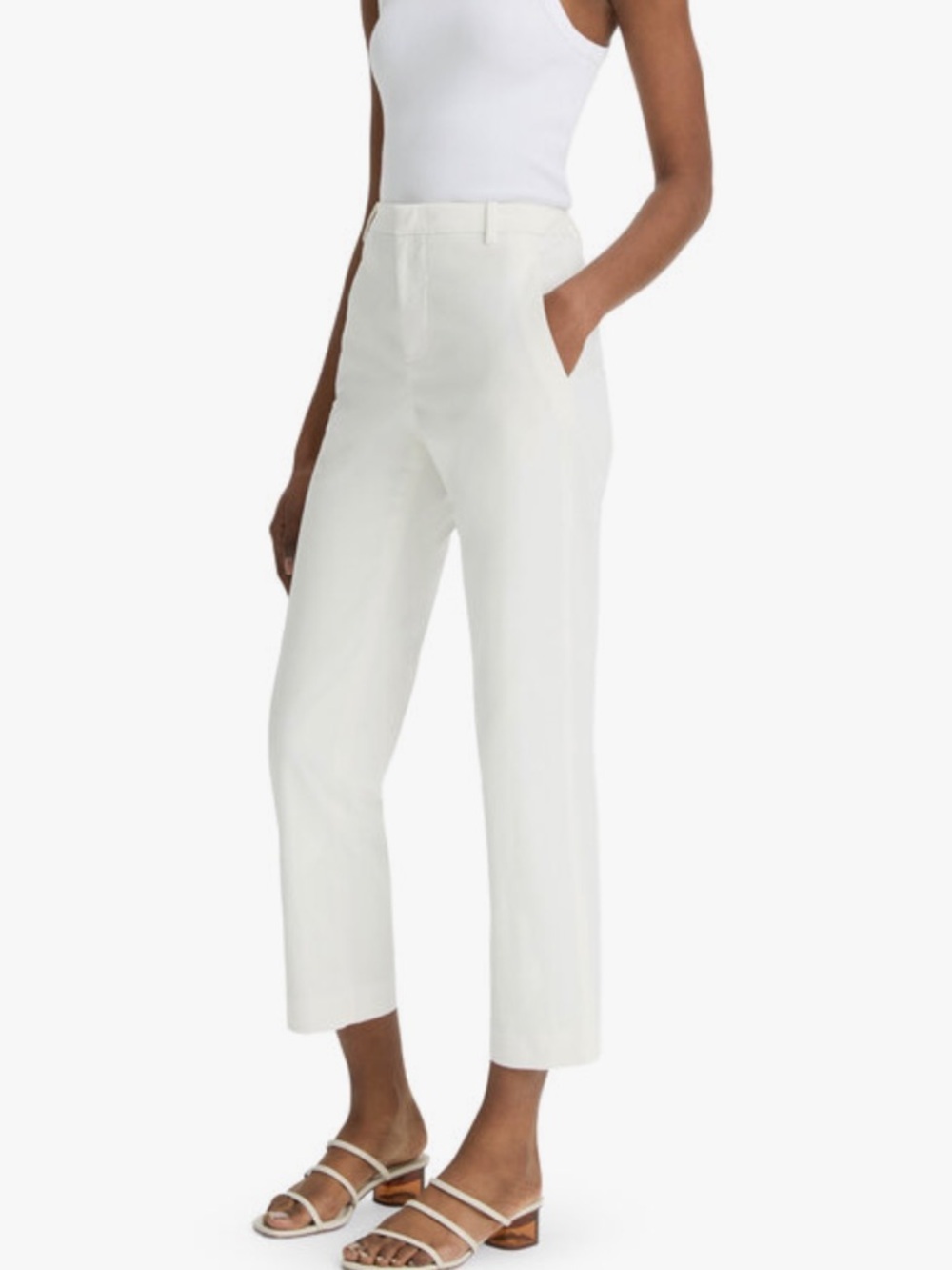VINCE Avery Mid-Rise Italian Stretch-Cotton Chino Pant Size 29